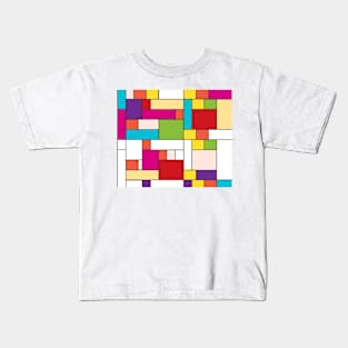 Mondrian Minimalist Kids T-Shirt